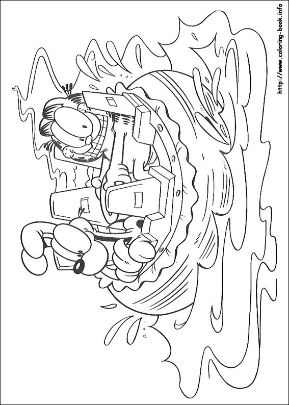 Garfield coloring picture