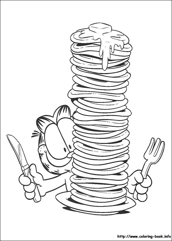 Garfield coloring picture