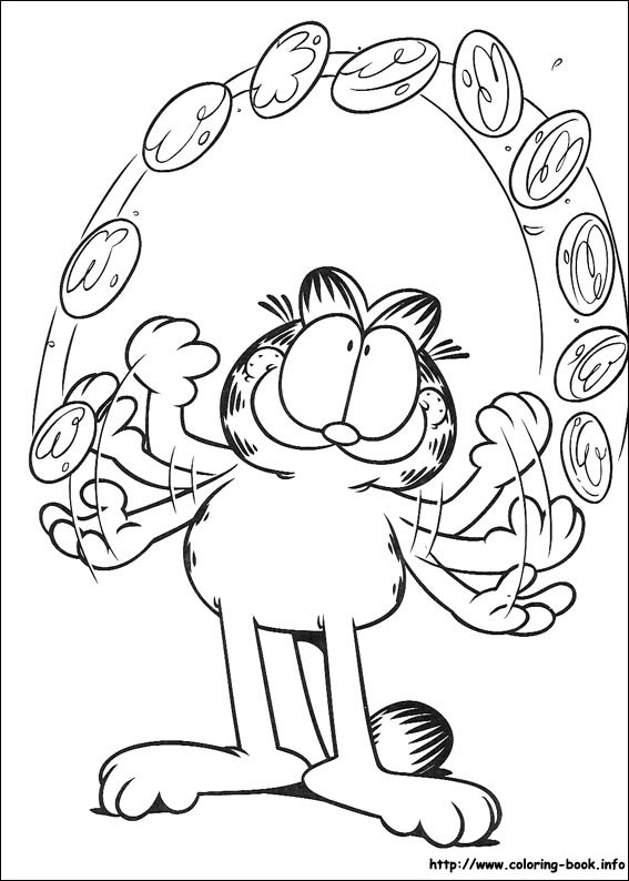 Garfield coloring picture