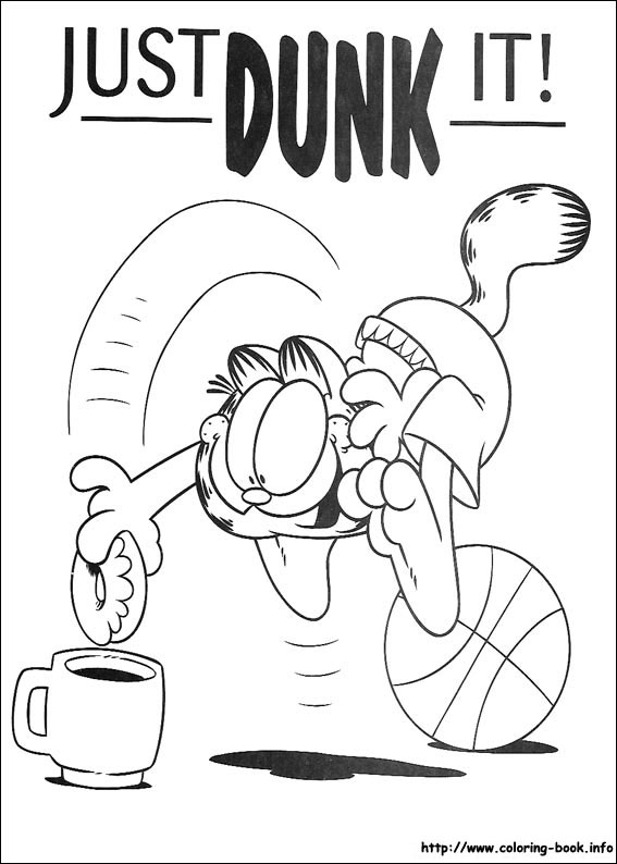 Garfield coloring picture