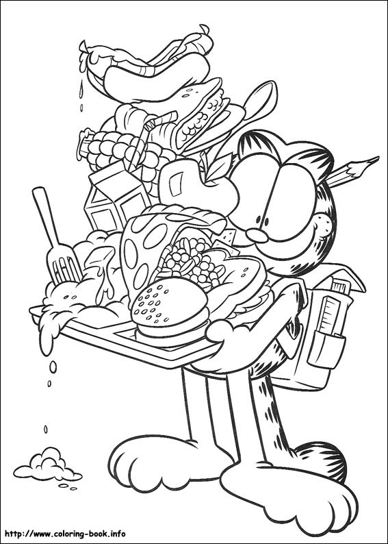 Garfield coloring picture