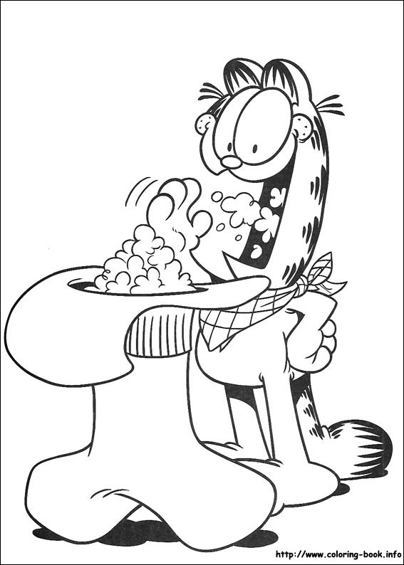 Garfield coloring picture