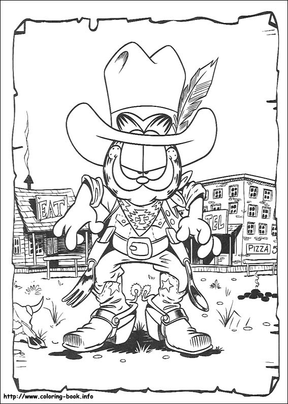Garfield coloring picture