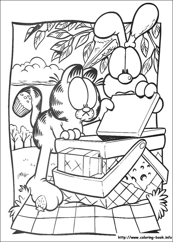 Garfield coloring picture