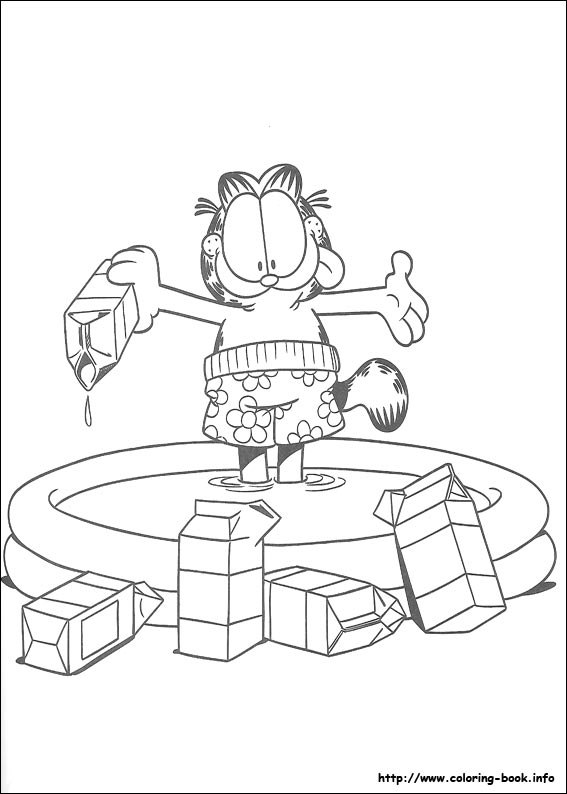 Garfield coloring picture