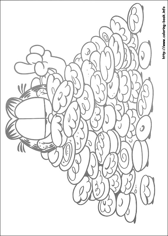 Garfield coloring picture