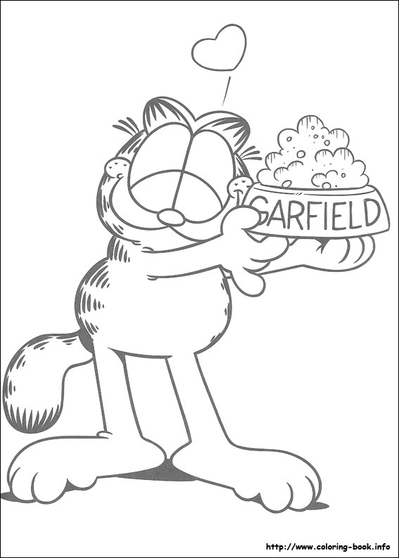 Garfield coloring picture