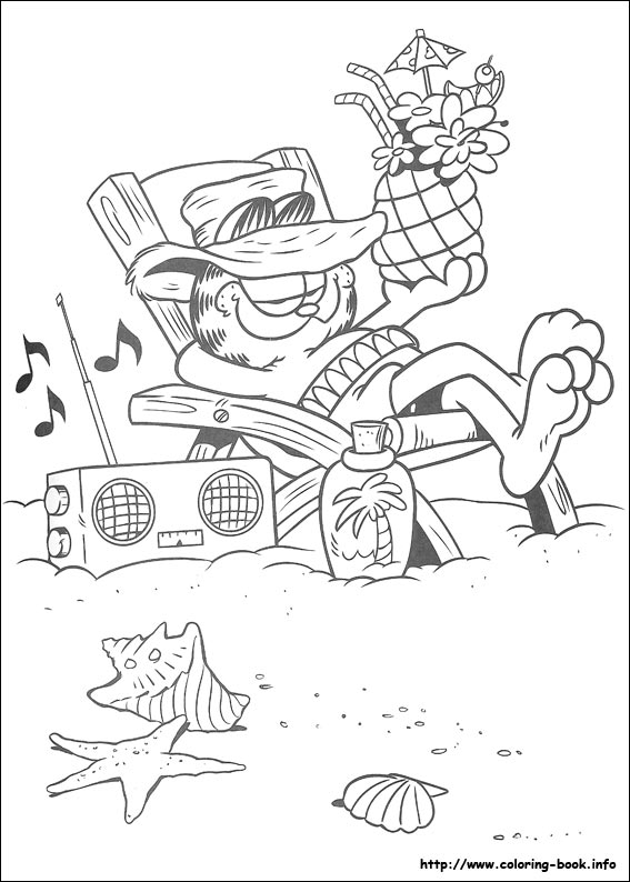 Garfield coloring picture