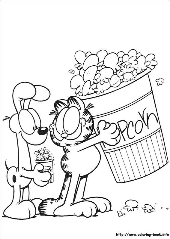 Garfield coloring picture