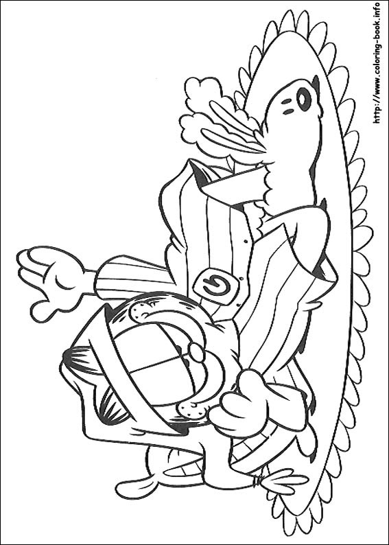 Garfield coloring picture