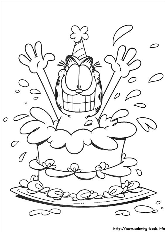 Garfield coloring picture
