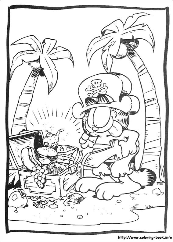 Garfield coloring picture