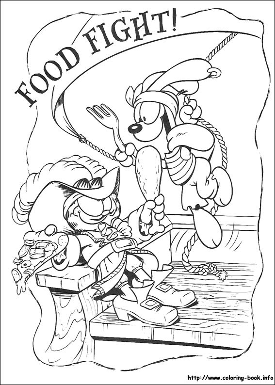 Garfield coloring picture