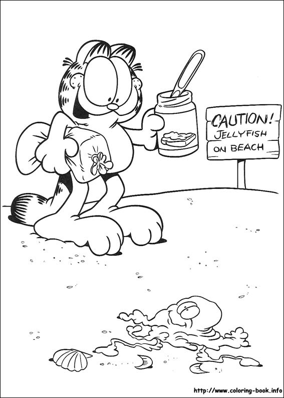 Garfield coloring picture