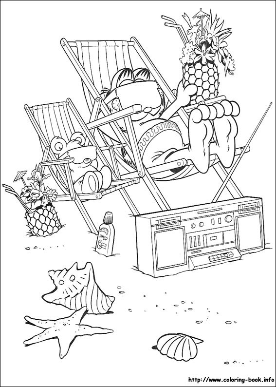 Garfield coloring picture