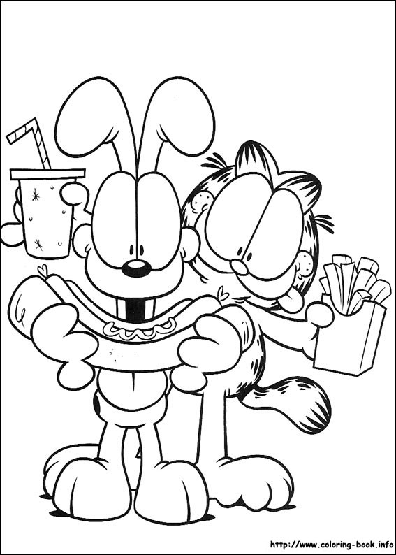 Garfield coloring picture
