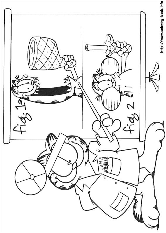 Garfield coloring picture
