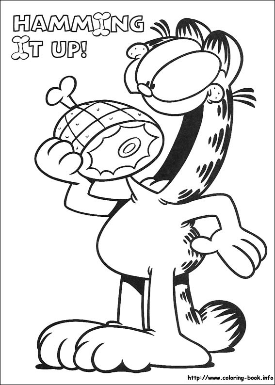 Garfield coloring picture