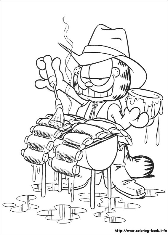 Garfield coloring picture