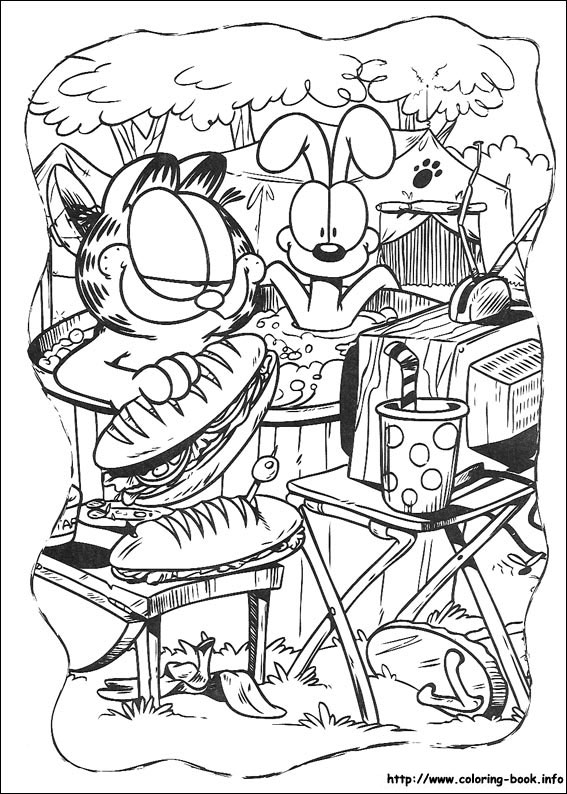 Garfield coloring picture