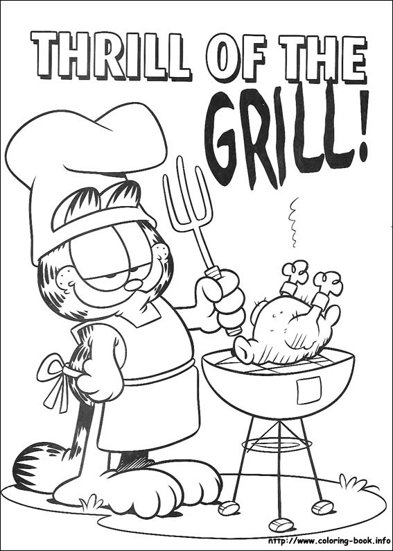 Garfield coloring picture
