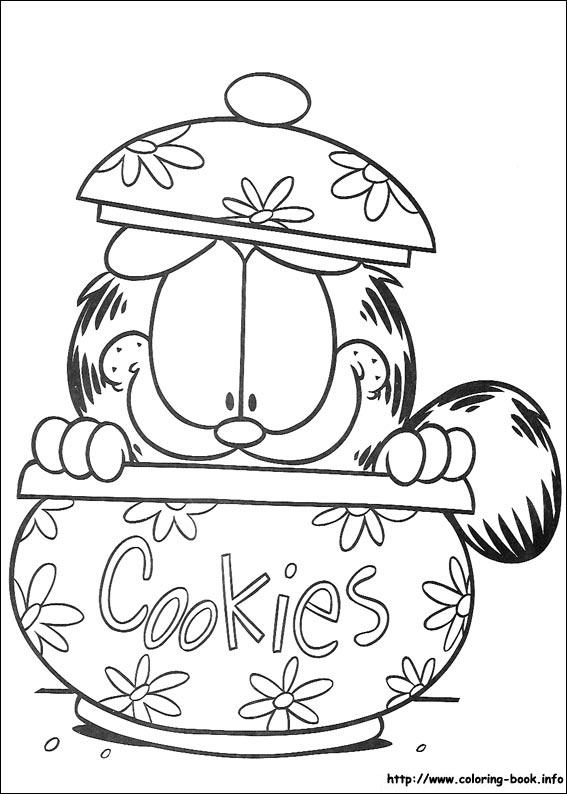 Garfield coloring picture