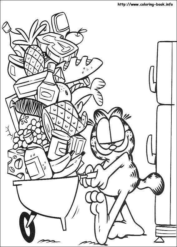 Garfield coloring picture