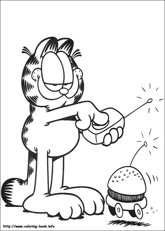 Garfield coloring picture
