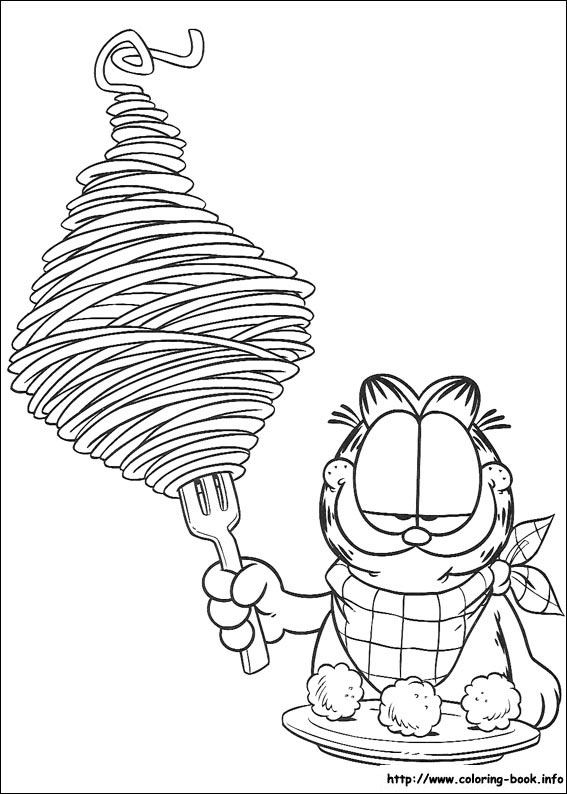 Garfield coloring picture