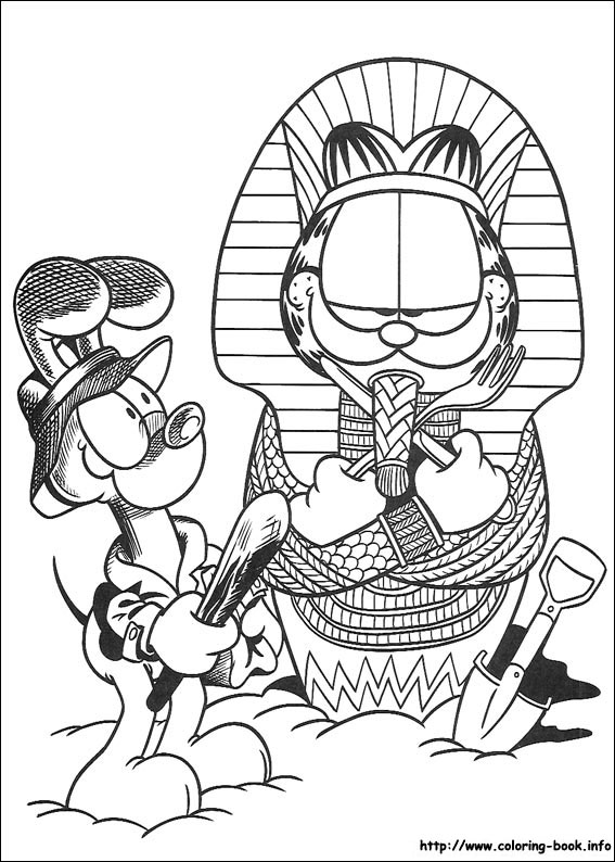 Garfield coloring picture