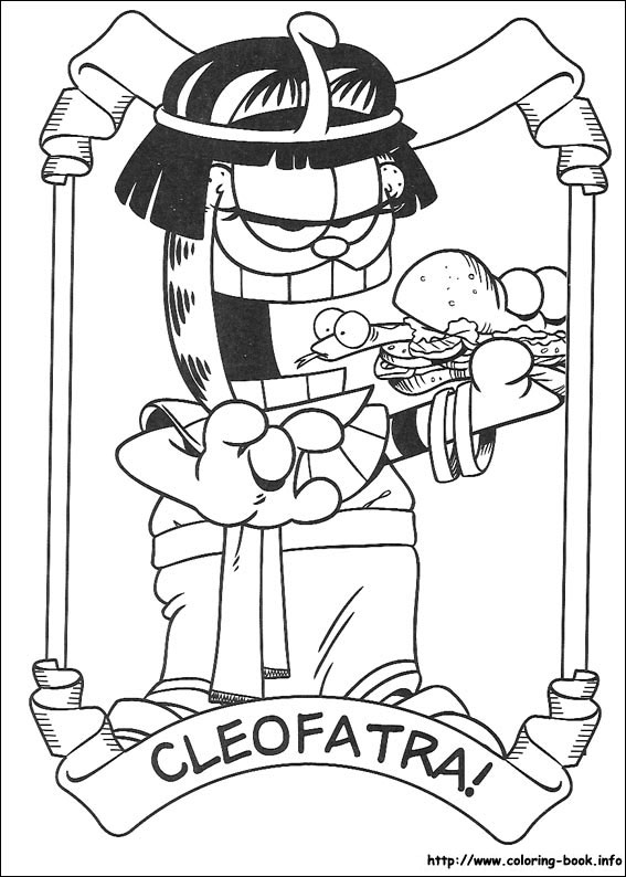 Garfield coloring picture