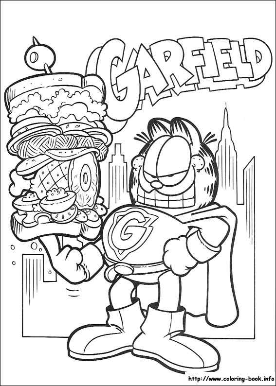 Garfield coloring picture