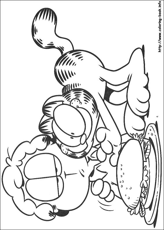 Garfield coloring picture