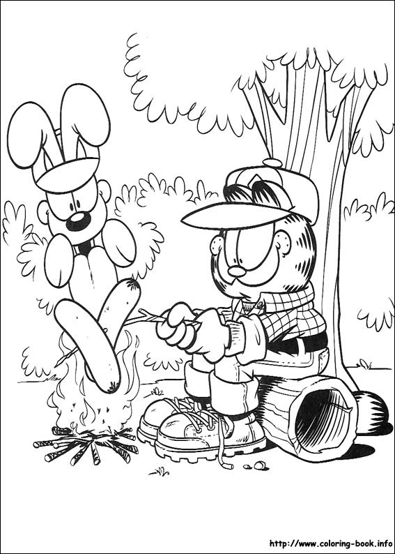 Garfield coloring picture
