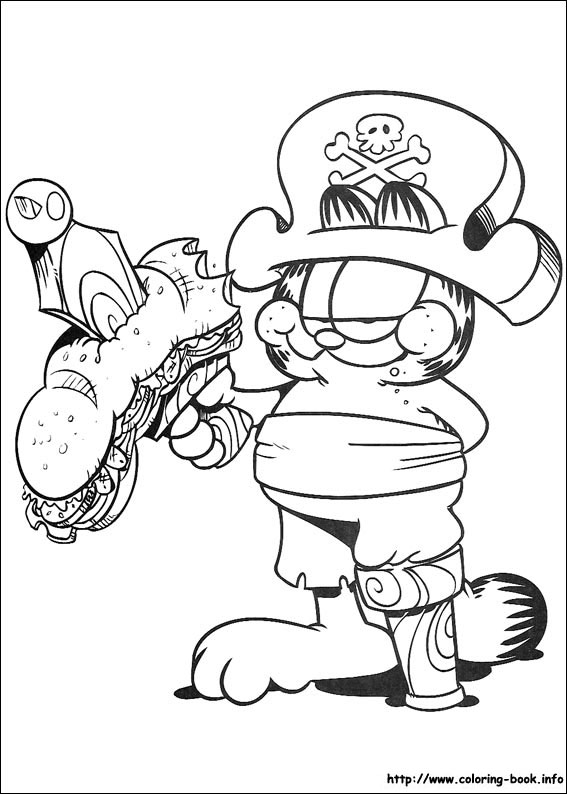 Garfield coloring picture