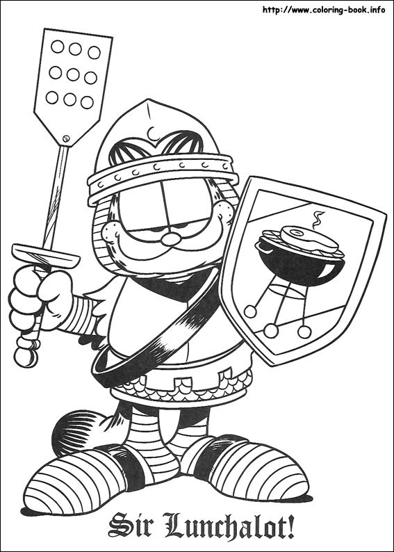 Garfield coloring picture