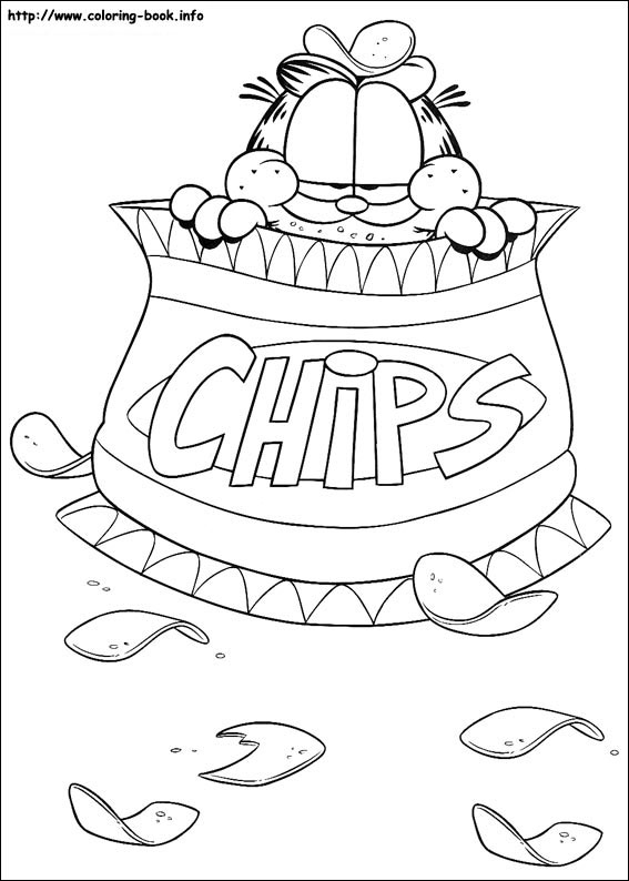 Garfield coloring picture