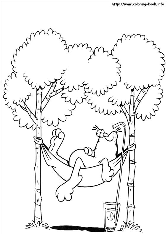 Garfield coloring picture