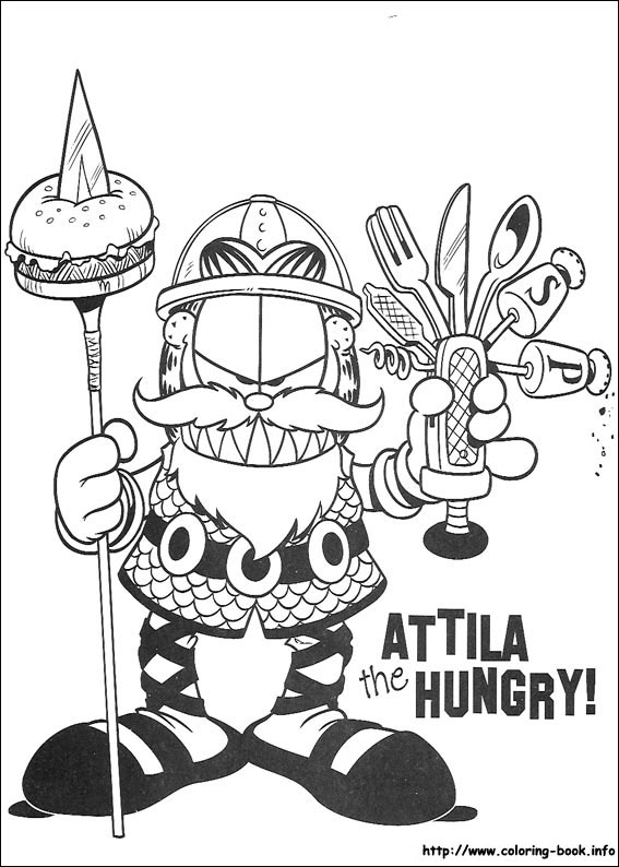 Garfield coloring picture