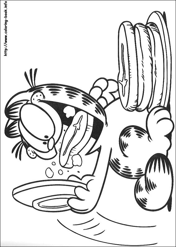 Garfield coloring picture