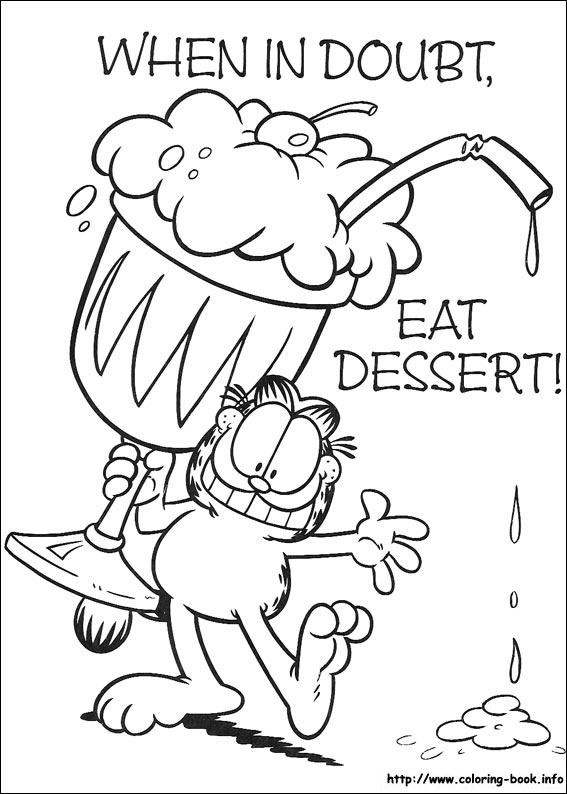 Garfield coloring picture
