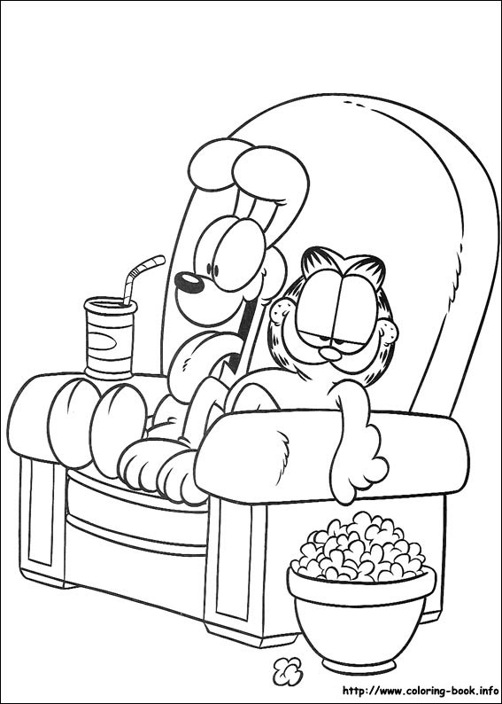 Garfield coloring picture