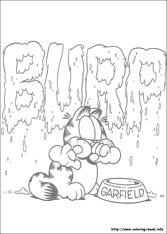 Garfield coloring picture