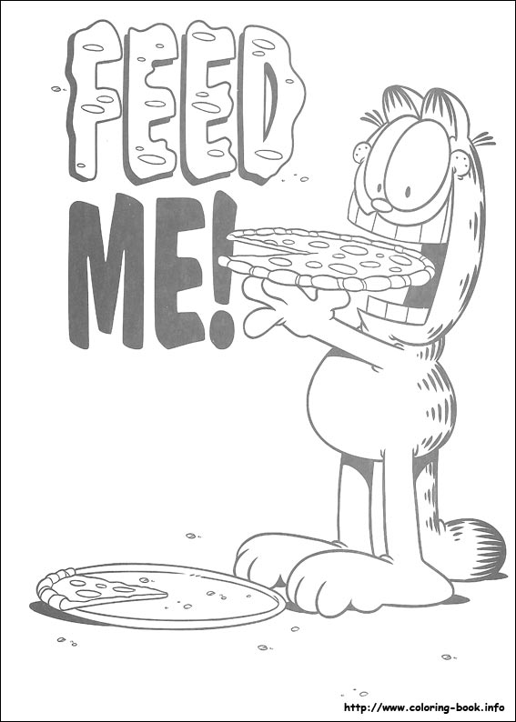 Garfield coloring picture