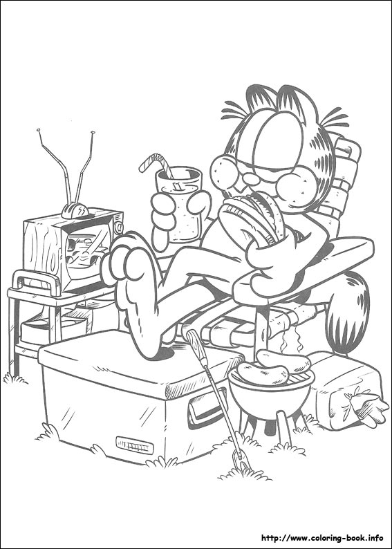 Garfield coloring picture