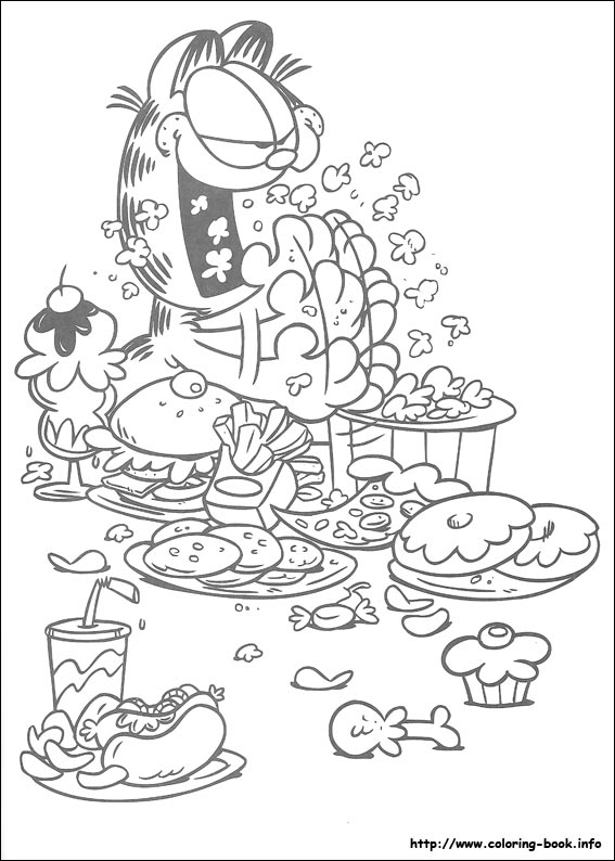 Garfield coloring picture