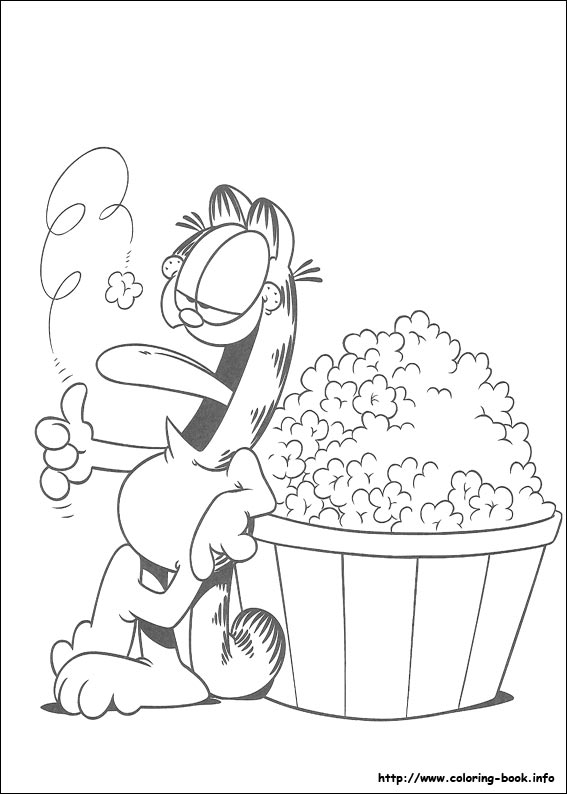 Garfield coloring picture