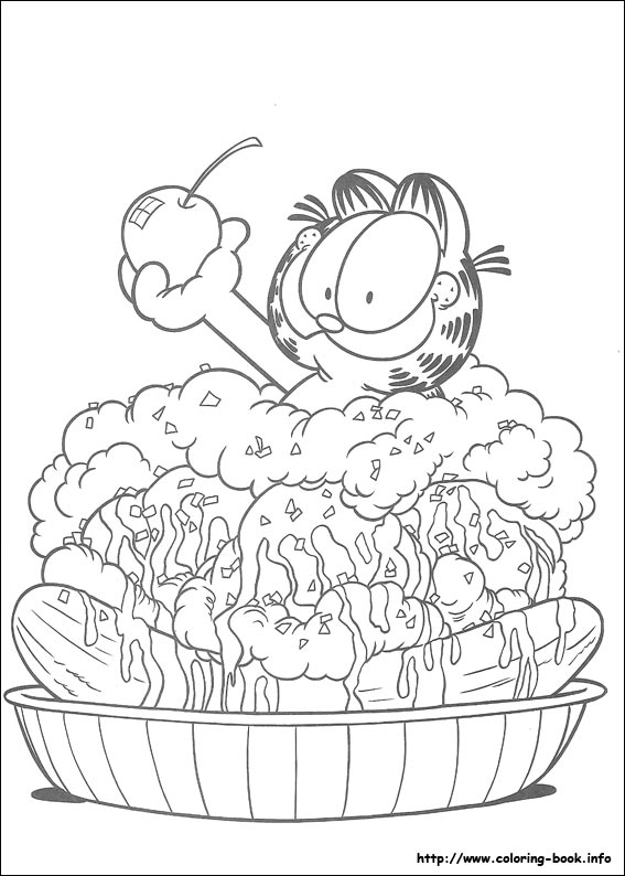 Garfield coloring picture
