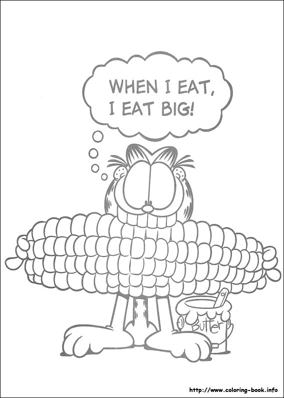 Garfield coloring picture