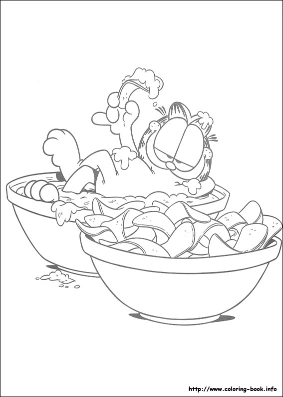 Garfield coloring picture
